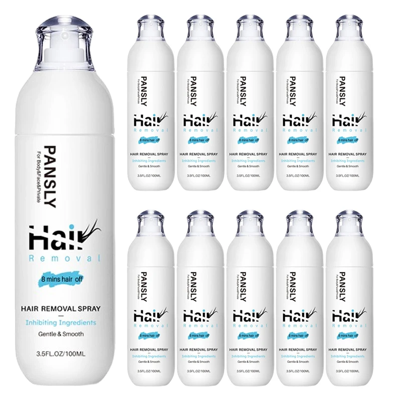 100ML Hair Removal Spray Hair Growth Inhibitor Spray Painless Hair Reduction Permanently Inhibits Hair Growth Skin Silky Smooth