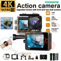 NUOVA fotocamera subacquea impermeabile 4K a doppio schermo 30M per lo snorkeling, fotocamera WiFi EI 170 ° Telecamera grandangolare per Vlog