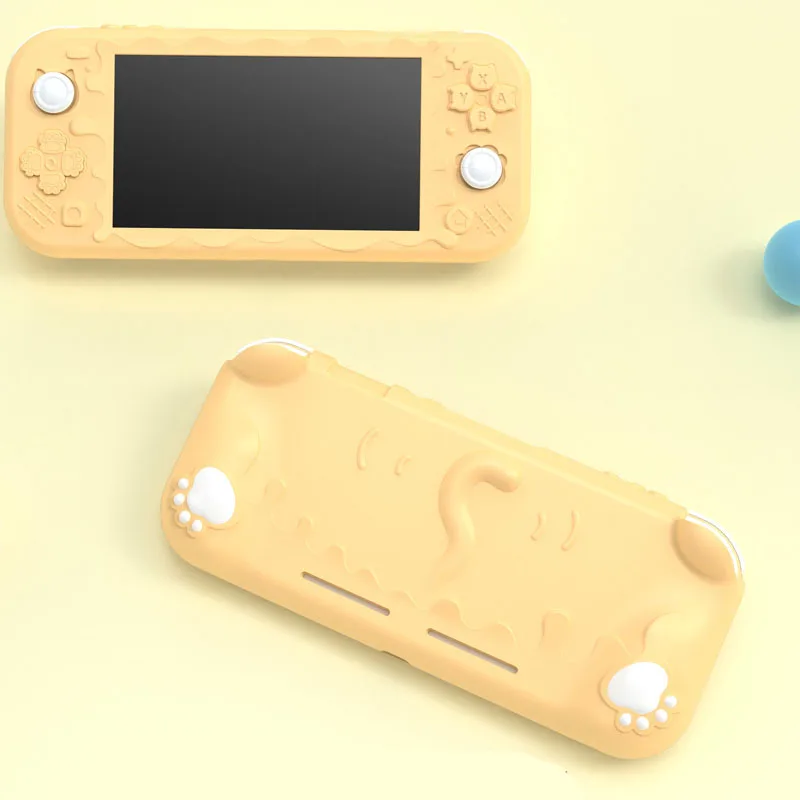 Custodia morbida in TPU NS Lite Custodia protettiva in pelle con pulsante completo per accessori di gioco con protezione posteriore per console Nintendo Switch Lite