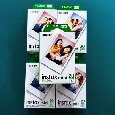 FUJI Instant Camera White Edge Color Photo Paper 10/20/50/80/100 Sheets Fujifilm Instax Mini LiPlay 11 12 9 8 7s 90 99 LINK Film