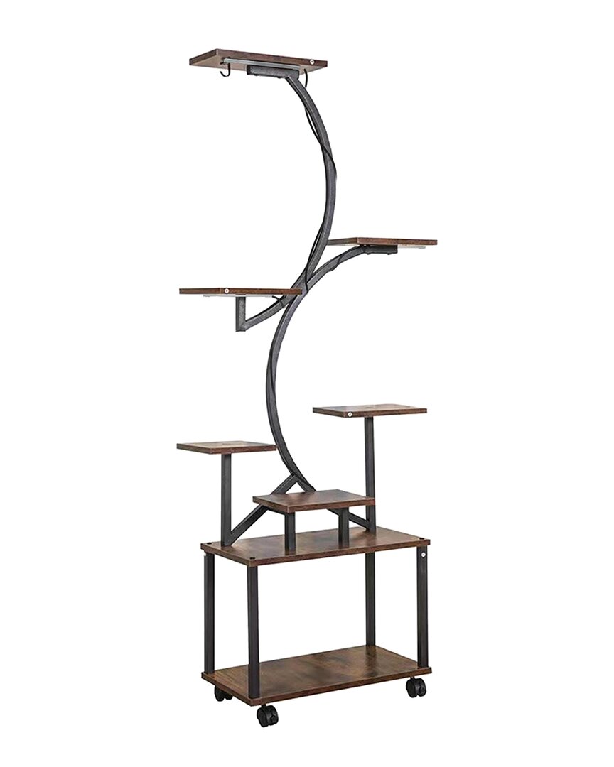 Fresh Fab Finds 8-Tier Plant Stand With Grow Lights & Lockable Wheels