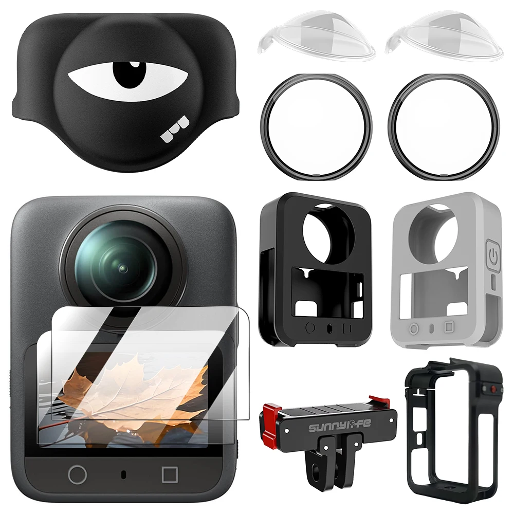 Für DJI Osmo 360 Objektivschutz, Displayschutzglas, Objektivdeckel, Silikonhülle, Rahmenkäfig, Adapterhalterung, Kamerazubehör Image