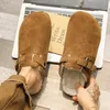 Männer Wildleder Leder Pantoletten Frauen Komfort Kartoffel Schuhe mit Fußgewölbe Unterstützung Kork Winter Schuhe Mode Clogs Männer Kork Fußbett Herren Clogs