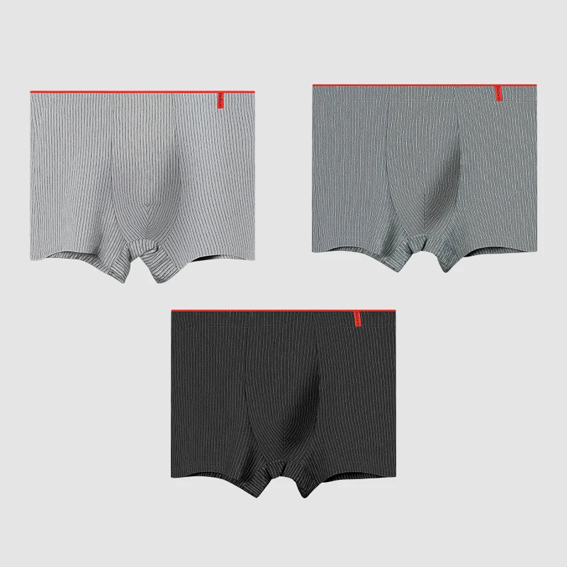 Baumwolle antibakterielle Unterwäsche Herren Boxershorts Jungen kurze Shorts Bewegung Boxer Herren Trend große Unterhose Image