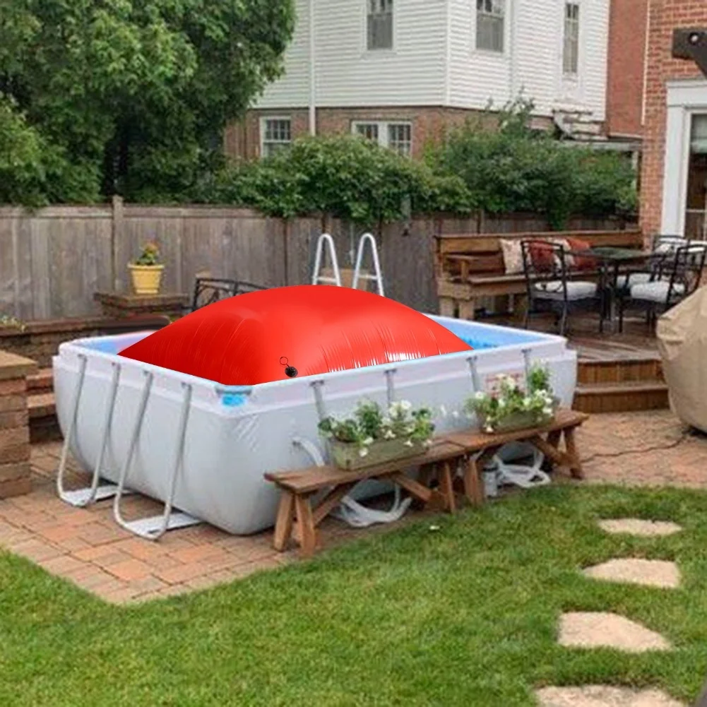 Winter Schwimmbad Aufblasbares Kissen Dick Kältebeständig Schwimmbad Schutzhülle Schwimmbad Schwimmendes Luftkissen Image