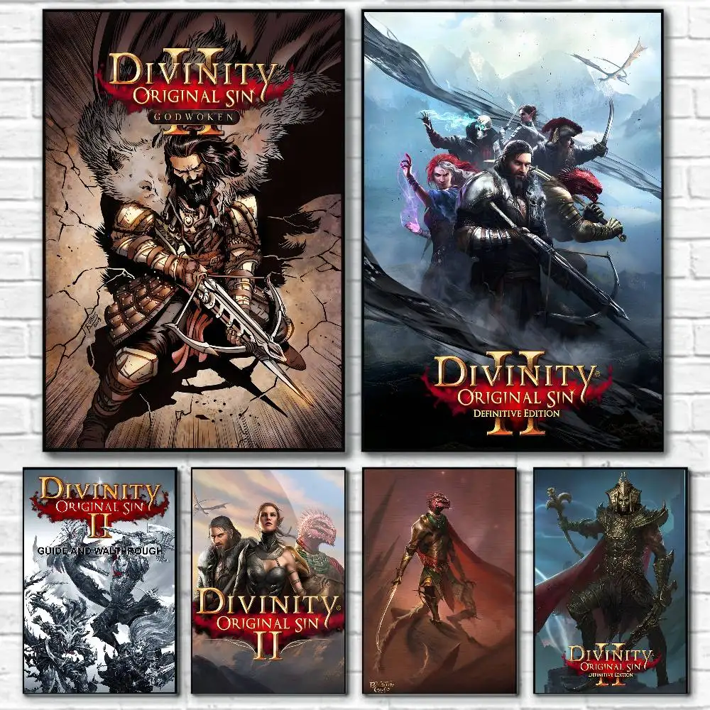 Rollenspiele D-Divinity Original Sin Poster Leinwand Malerei Poster mit Drucken Home Schlafzimmer Wohnzimmer Dekoration Geschenk Image