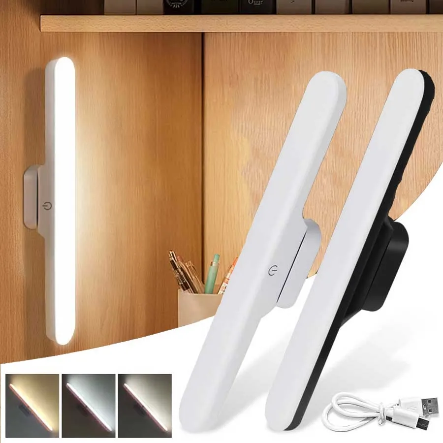 LED Spiegel Front Make-Up Licht Augenschutz Leselampe Magnetische Touch Nachtlicht für Schlafsaal Kleiderschrank Schrank Beleuchtung Image