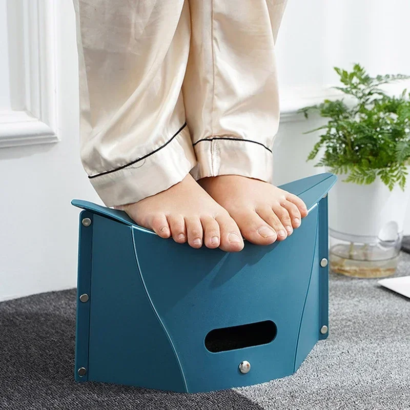 Leichter tragbarer Klapphocker aus Kunststoff, Outdoor-Stühle, tragbarer Hocker für Camping, Aufbewahrungshocker, Aufbewahrungshocker, Klappstuhl