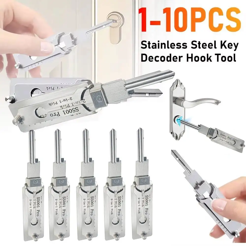 Lockpicking Lock Decoder O-Ring Pickup Kit Pick Schlosser Werkzeuge Schlüssel Decoder Präzision Haken Tür Wartung Reparatur Werkzeuge Image