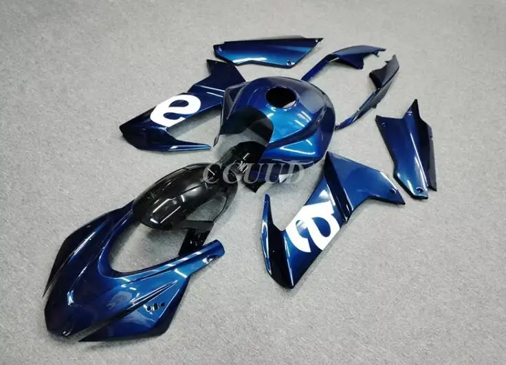 Neues ABS-Motorradverkleidungsset, passend für Aprilia RS660 660 2020 2021 2022 2023, Karosserie-Set, Weiß, Blau + Tankabdeckung Image
