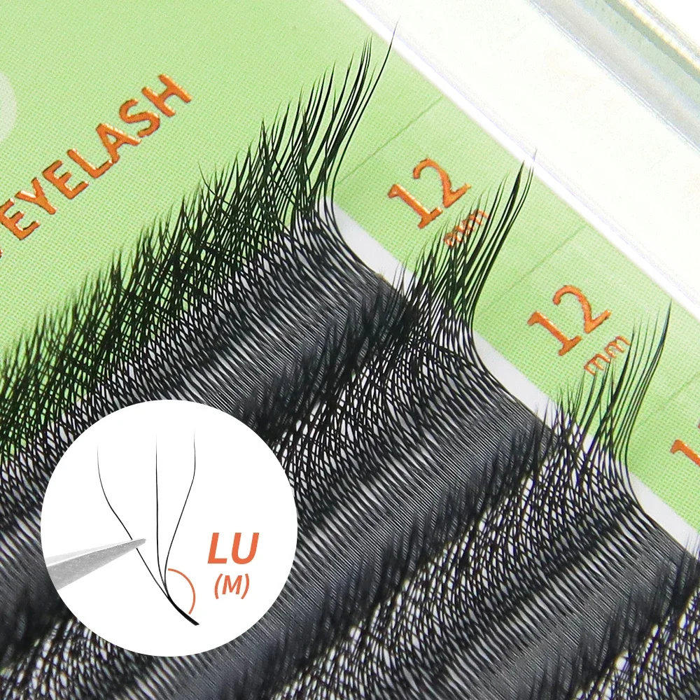 GLAMLASH L/LU/M W-Form Wimpernverlängerung 3D Vorgefertigte Volumen-Fächerwimpern W-Stil YY-Wimpern Faux Nerz-Volumenwimpern Natürliche Wimpern Image