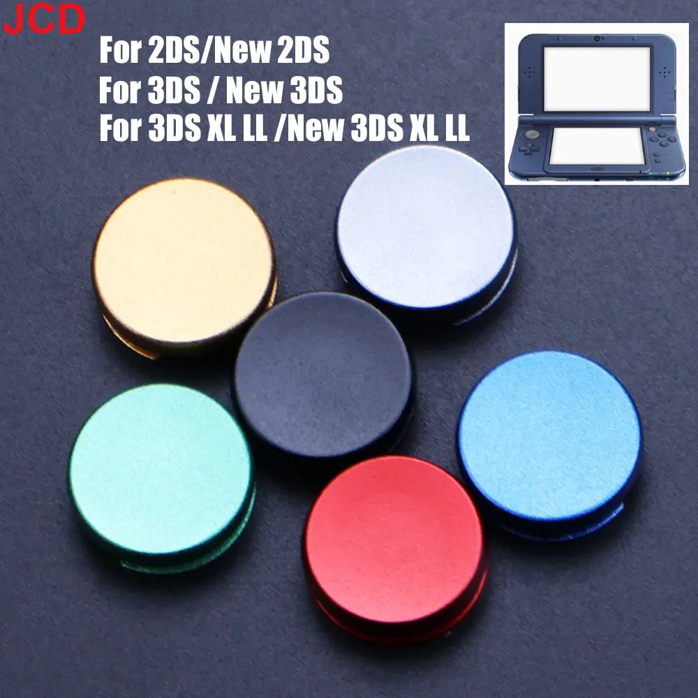 JCD 1 stücke Für 3DS 3DSXL 3DSLL Spiel Controller Metall Analog Stick Kappe 3D Joystick Kappe Für Neue 2DS 3DS LL XL Thumbstick Taste