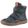 Barfußschuh FRODDO "BAREFOOT TEX WINTER", Kinder, Gr. 30, blau (dunkelblau), Leder, casual, Schuhe, Klettschuh, Winterstiefel mit TEX-Membrane