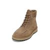 Stiefelette MARC O'POLO "mit Innenzipper", Damen, Gr. 45, grau (schwarz taupe), Obermaterial: 100% Leder (Rind), unifarben, Schuhe
