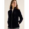 Cordjacke CECIL, Damen, Gr. M (40), urban dunkelblau, Cord, Obermaterial: 77% Baumwolle, 18% Polyester, 5% Elasthan, unifarben, casual, lässig geschnitten hüftbedeckend, Rundhals, Langarm Bündchen, Jacken, mit Stehkragen mit Tunnelzug