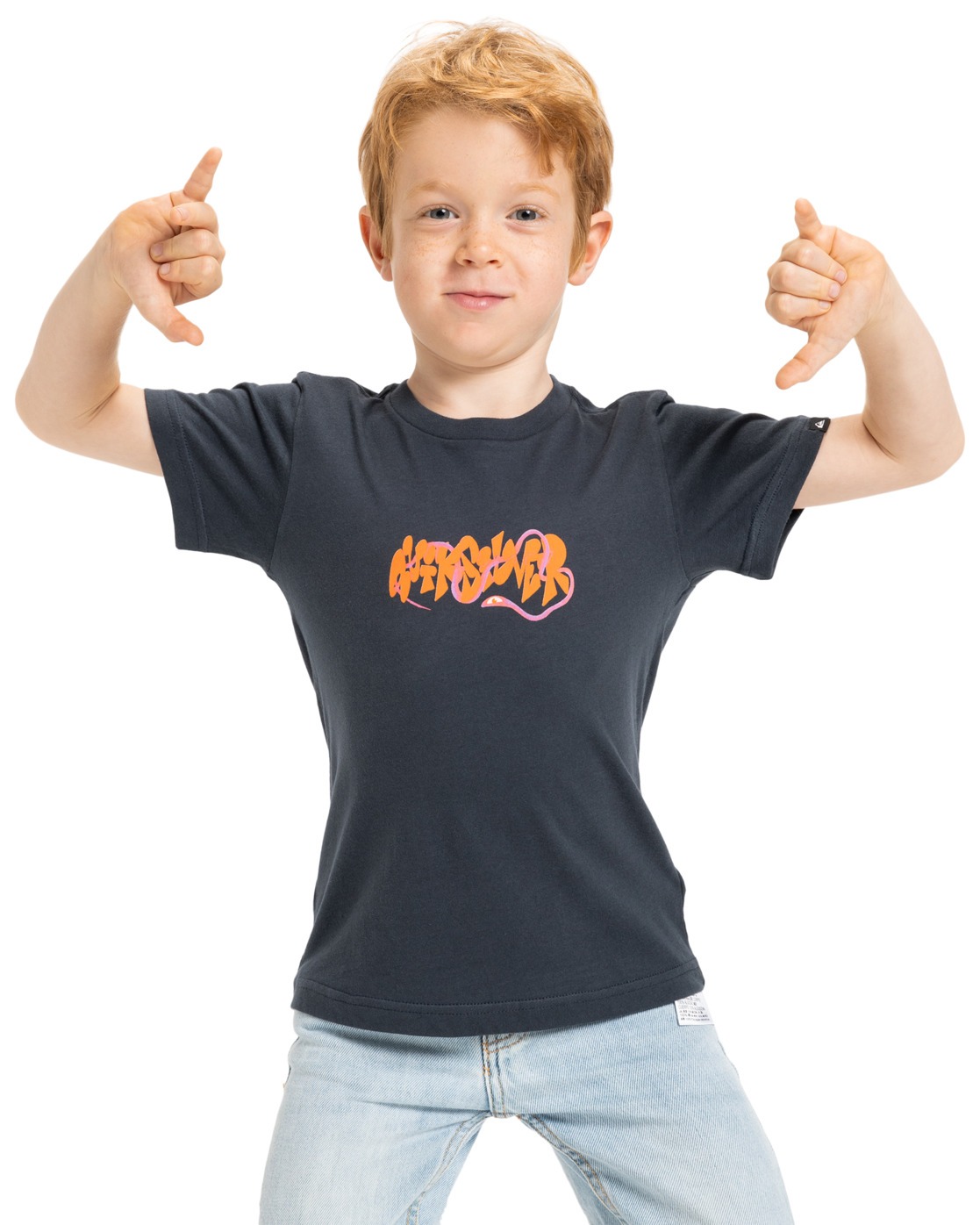 T-Shirt QUIKSILVER "Ev Bloomsday", Kinder, Gr. 7(121-126cm), india ink, 100% Baumwolle, Shirts Image