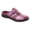 Pantoffel ROHDE "BARI", Damen, Gr. 40, lila, Filz, kariert, klassisch, Schuhe, Hausschuh, Schlappen, Clog, Homeslipper mit Klettverschluss