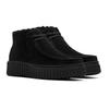 Winterboots CLARKS "Torhill Moss", Damen, Gr. 40, schwarz, Veloursleder, casual, Schuhe, Desert Boots, Winterboots mit markanter Laufsohle