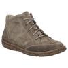 Schnürstiefelette JOSEF SEIBEL "Neele 01", Damen, Gr. 36, grau (taupe), Leder, casual, Schuhe, Boots, Komfortschuh mit Wechselfußbett, in Weite G
