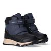 Winterboots TOMMY HILFIGER, Kinder, Gr. 34, schwarz (schwarz, blau), Synthetik, Textil, sportlich, Schuhe, Snowboots, Babystiefel mit Warmfutter