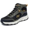 Trekkingschuh SKECHERS "HILLCREST 2.0", Herren, Gr. 47,5, grün (oliv, schwarz), Lederimitat, Textil, casual, Schuhe, Schnürboots, Freizeitschuh, wasserabweisend