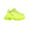 Balenciaga Triple S Sneaker aus fluoreszierendem gelben Nylon-Mesh