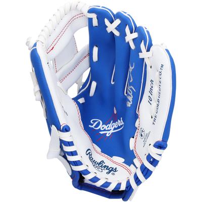 Von Will Smith signierter Rawlings-Replika-Handschuh der Los Angeles Dodgers Image
