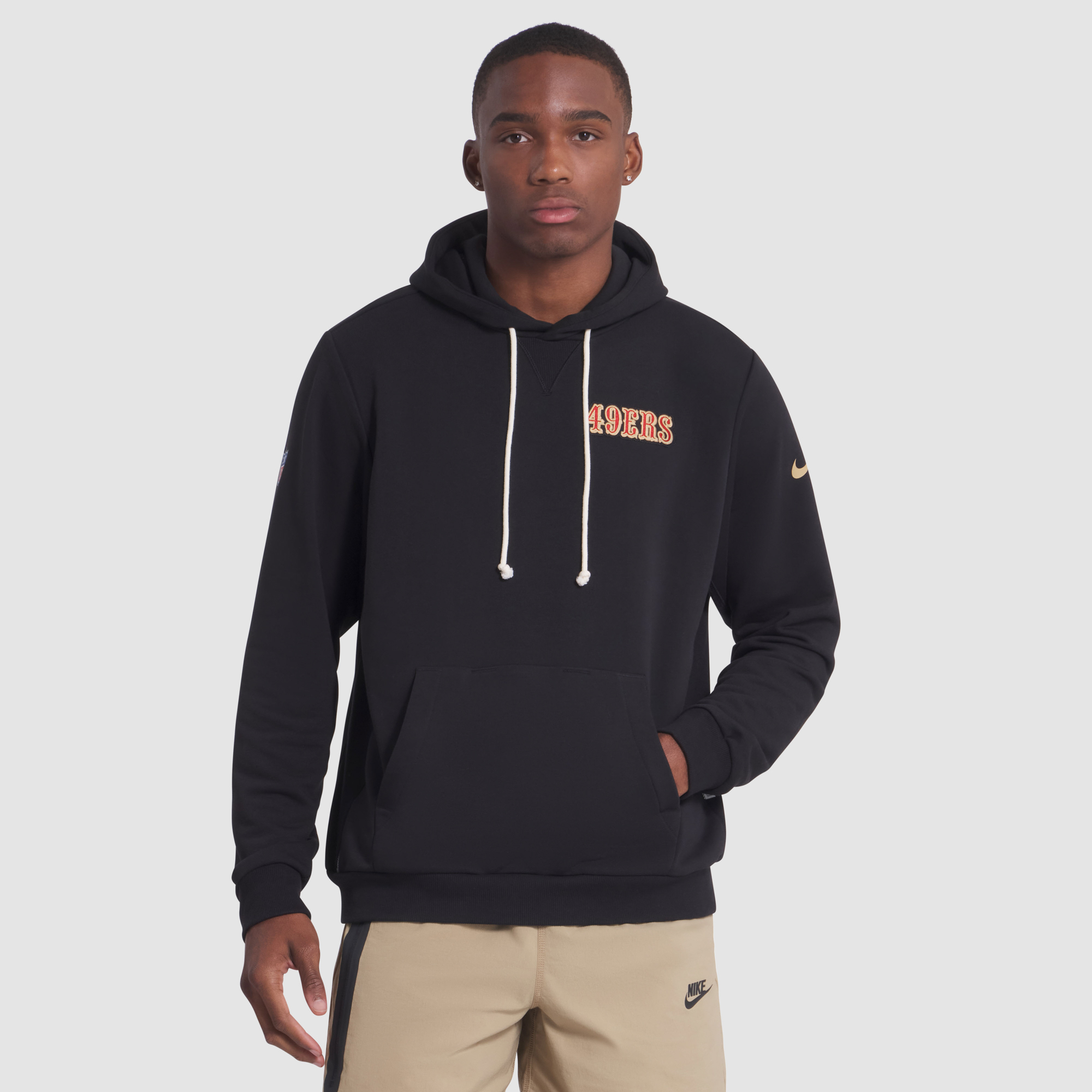 "Nike Herren-Hoodie, schwarz, San Francisco 49ers 2025 Rivalries Collection, Standard Issue Sideline Dri-FIT" Image