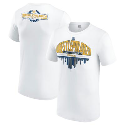 WWE WrestlePalooza 2025 Indianpolis T-Shirt – Weiß – Herren Image