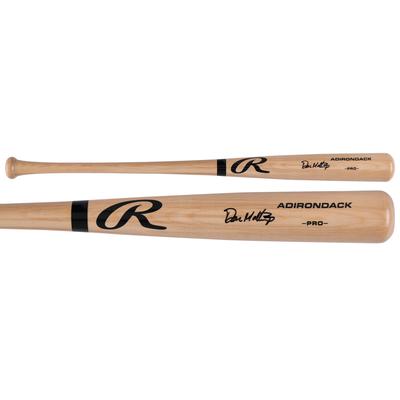 Don Mattingly New York Yankees signierter blonder Rawlings Pro-Schläger Image