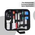 Kit di riparazione per chitarra Set per la cura della chitarra acustica di 25 strumenti musicali Strumenti di riparazione per spettacoli in studio Spettacoli di viaggi a casa