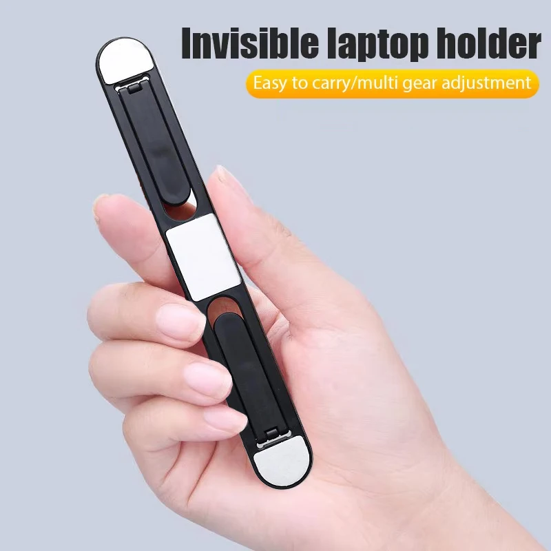 Universal Faltbare Desktop Laptop Unsichtbare Ständer Kühlung Kunststoff Halterung Tragbare Basis Halter Einstellbar Für Tablet PC Notebook Image