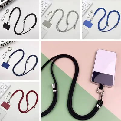 Universal Crossbody Phone Lanyards with Patch Adjustable Mobile DYM Strap Lanyard Neck Rope for Cell Phone Hanging Cord Strap