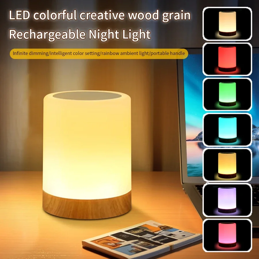 Led Touch Nacht Lichter Wiederaufladbare Lesen Tisch Lampe Dimmbare Nacht Desktop Lampe Schlafzimmer Beleuchtung Wohnzimmer Dekor Beleuchtung