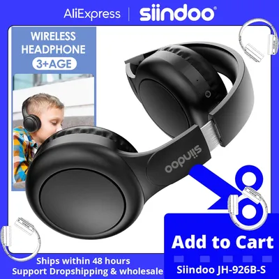 Siindoo Drahtlose Bluetooth Kopfhörer Kinder Faltbare Stereo Kopfhörer Super Bass Noise Reduction Headset JH-926B Mit Mikrofon Für Ipad