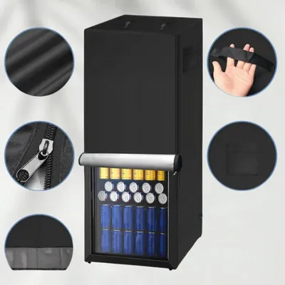 Refrigerator Cover, Waterproof And Dust-proof Cover For Protecting Outdoor, Household Upright Freezers, 3 Sizes