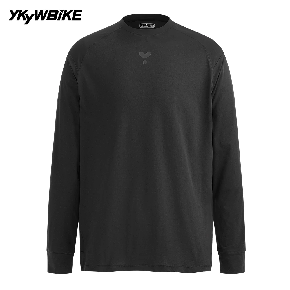YKYWBIKE Herren Casual Radtrikot Langarm Outdoor Sport Schnelltrocknendes Hemd Rennrad DuPont Sorona Fahrradbekleidung Image