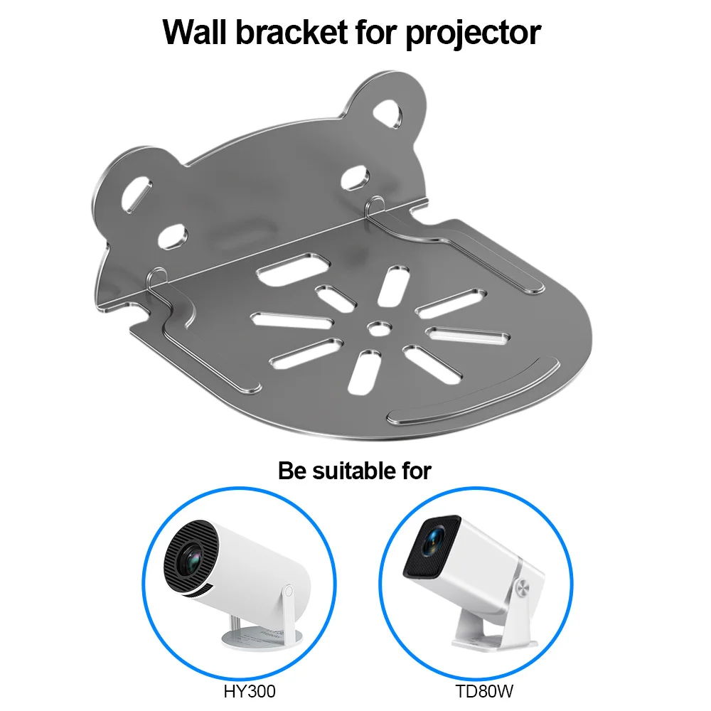 Multipurpose Beam Projector Stand Wall Mount Projector Stand Metal Bracket Compatible with HY300 TD80W projector