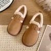 Herbst Winter Frauen Schuhe Casual Flache Schuhe Frauen Mokassins Weiche Slipper Mode Komfort Warme Plüsch Slip auf Weibliche Baumwolle Schuhe
