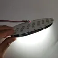14.5 centimetri 5D Bianco LED Distintivo Luce Posteriore Tronco 5D Logo Luce Per Ford Focus Fusion Kuga Mondeo 5D Ford Logo Luce LED Griglia lampada