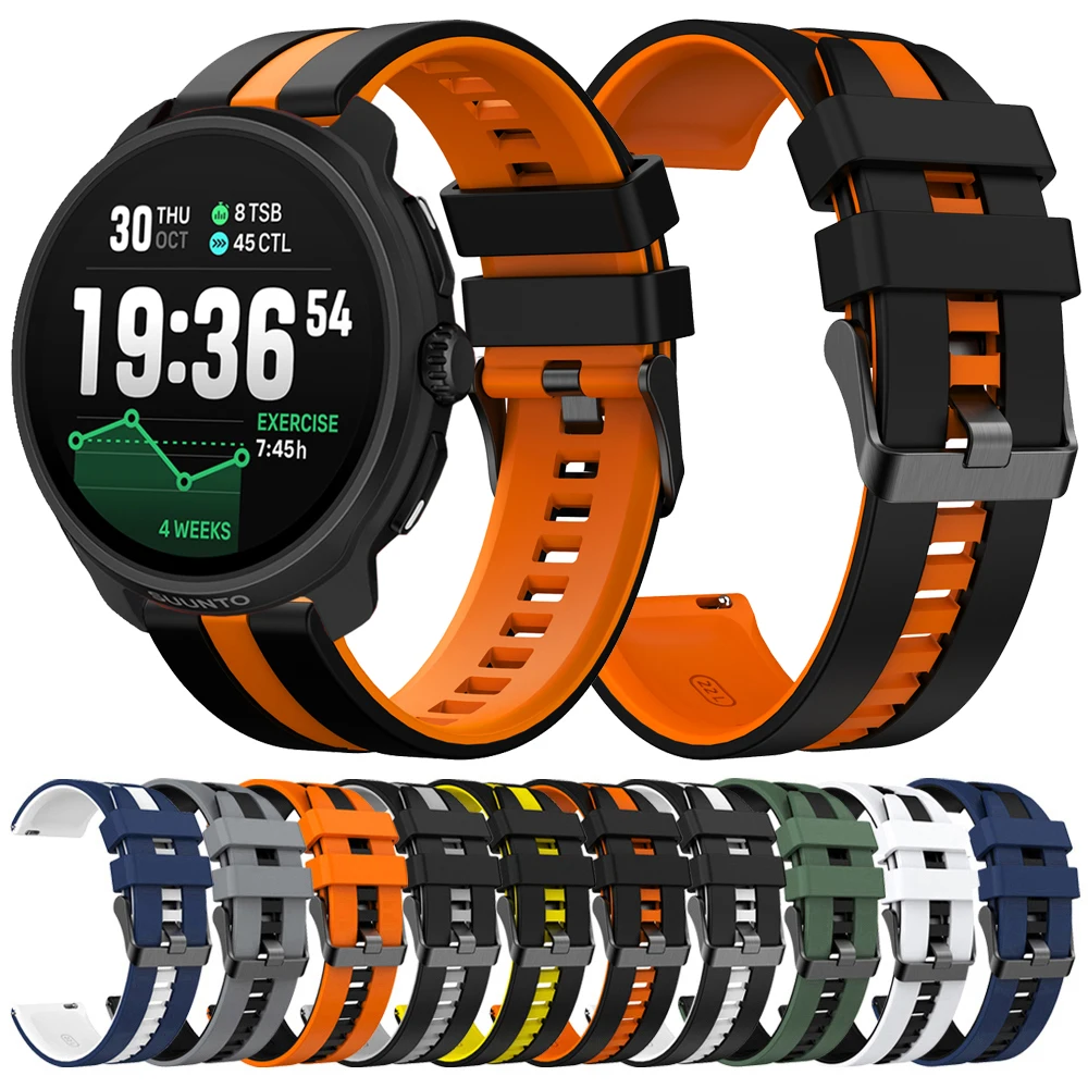 20mm 22mm Sport Silikon Band Für SUUNTO RACE 2/RUN Uhrenarmband Für SUUNTO OCEAN/VERTICAL/RACE S/5 9 PEAK PRO/3 Correa Armband