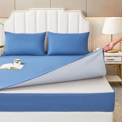 Mattress Cover Waterproof Mattress Protector Soft Cozy Anti-mite Breathable Fitted Bed Sheet Adults Children Bedspread