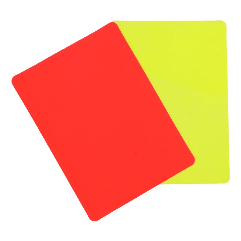 2/4/6 Pcs Football Referee Red and Yellow Cards Warning Signs Folding Red and Yellow Cards for Football Matches