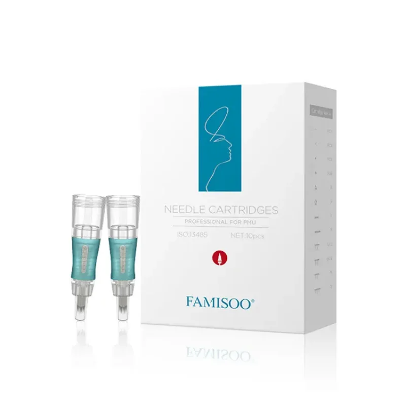 10Pcs Tattoo Patrone Nadeln Einweg Nadeln RL/1R Nano MTS Für P5 Tattoo Maschine Für Augenbraue Eyeliner Permanent make-up Image