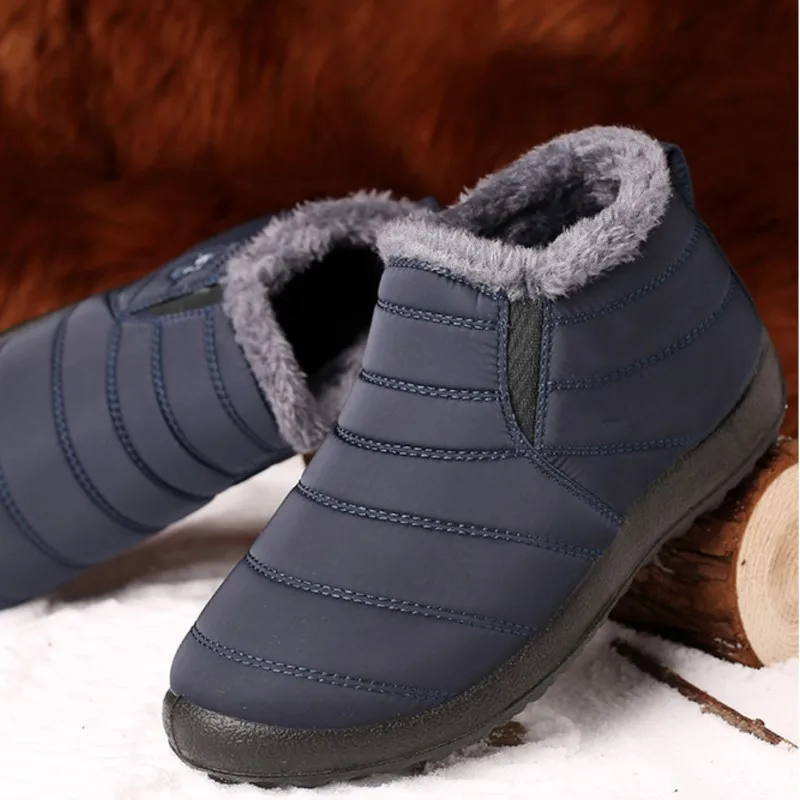 Schnee Männer Stiefel Casual Schuhe Mann Outdoor herren Winter Turnschuhe Plattform Männer Schuh Wasserdichte Stiefeletten Arbeit Stiefel Schuhe