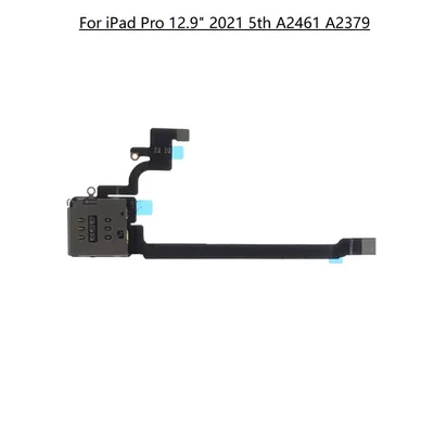 SIM Card Reader Socket with Flex Cable For iPad Pro 12.9 inch 2021 5th A2461 A2379