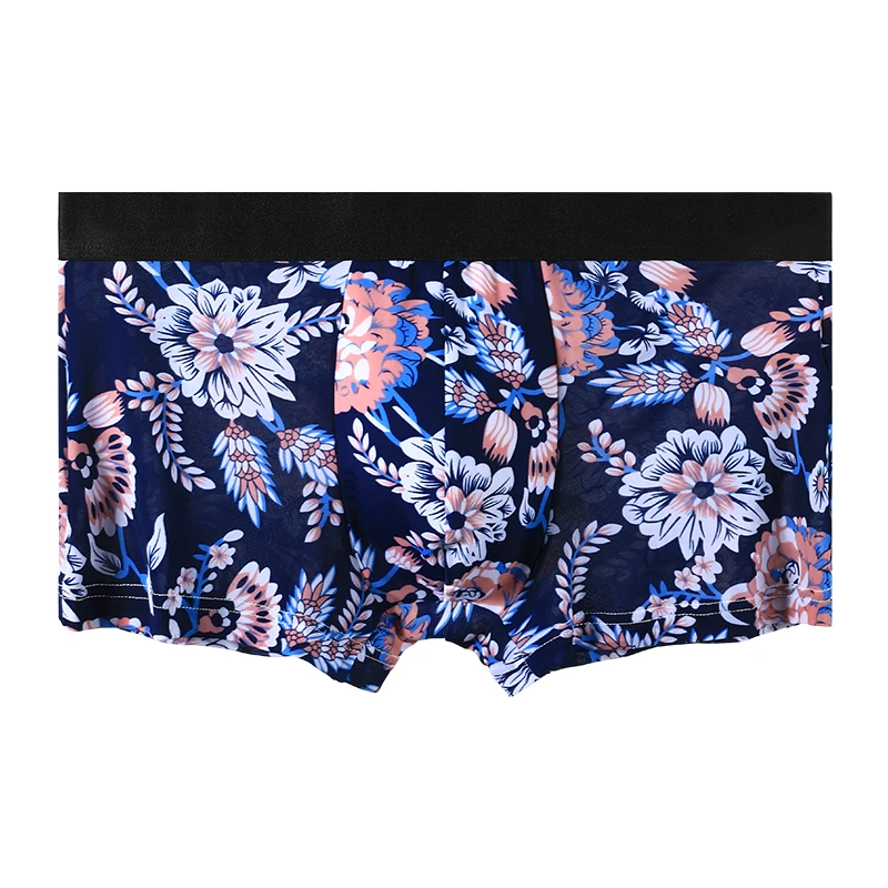 1pc männer unterwäsche männer boxer eis seide unten shorts boxershorts Männer Modale datei persönlichkeit SAO sommer dünne atmungsaktiv Image