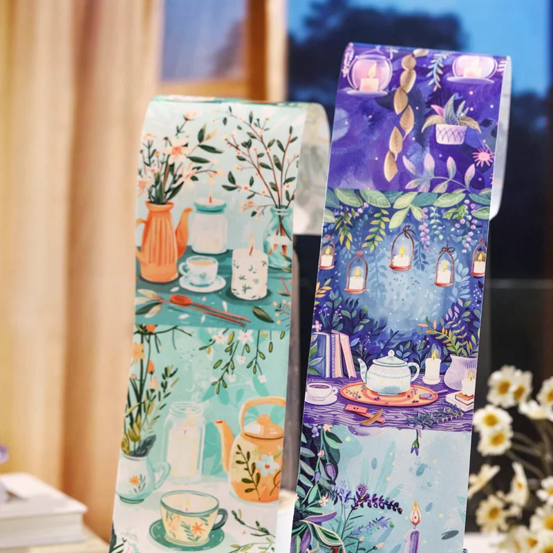 2m/roll Healing Art Handmade Tape Large-Size Background Sticker for DIY Diary Calendar Photo Tablet - Creative Gifts, Mr. Paper