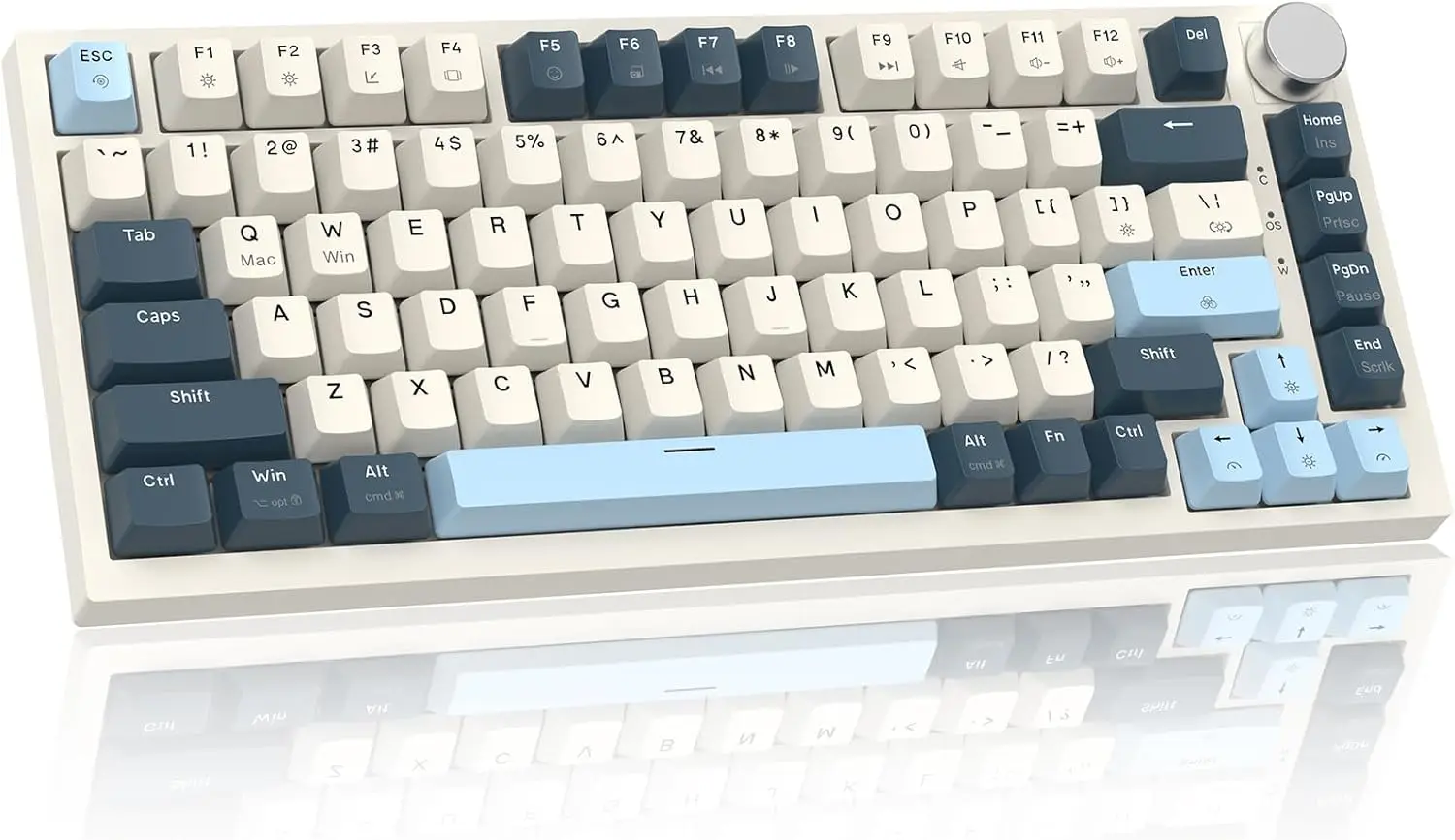 ATTACK SHARK K85 75 % kabelgebundene Magnetschalter, mechanische Tastatur, Schnelltrigger, Cloud-Treiber, RGB-Hintergrundbeleuchtung, TKL-Dichtung, Knopfsteuerung Image