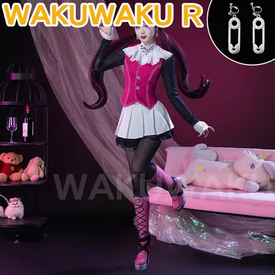 AUF LAGER Draculaura Ula Cosplay Kostüm Anime【XS-4XL】 WakuWaku-R Frauen Süßes Kostüm Draculaura Cosplay Plus Size Halloween